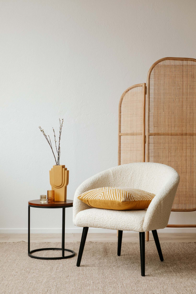 Fauteuil 'Puffy' - Wit/Teddy