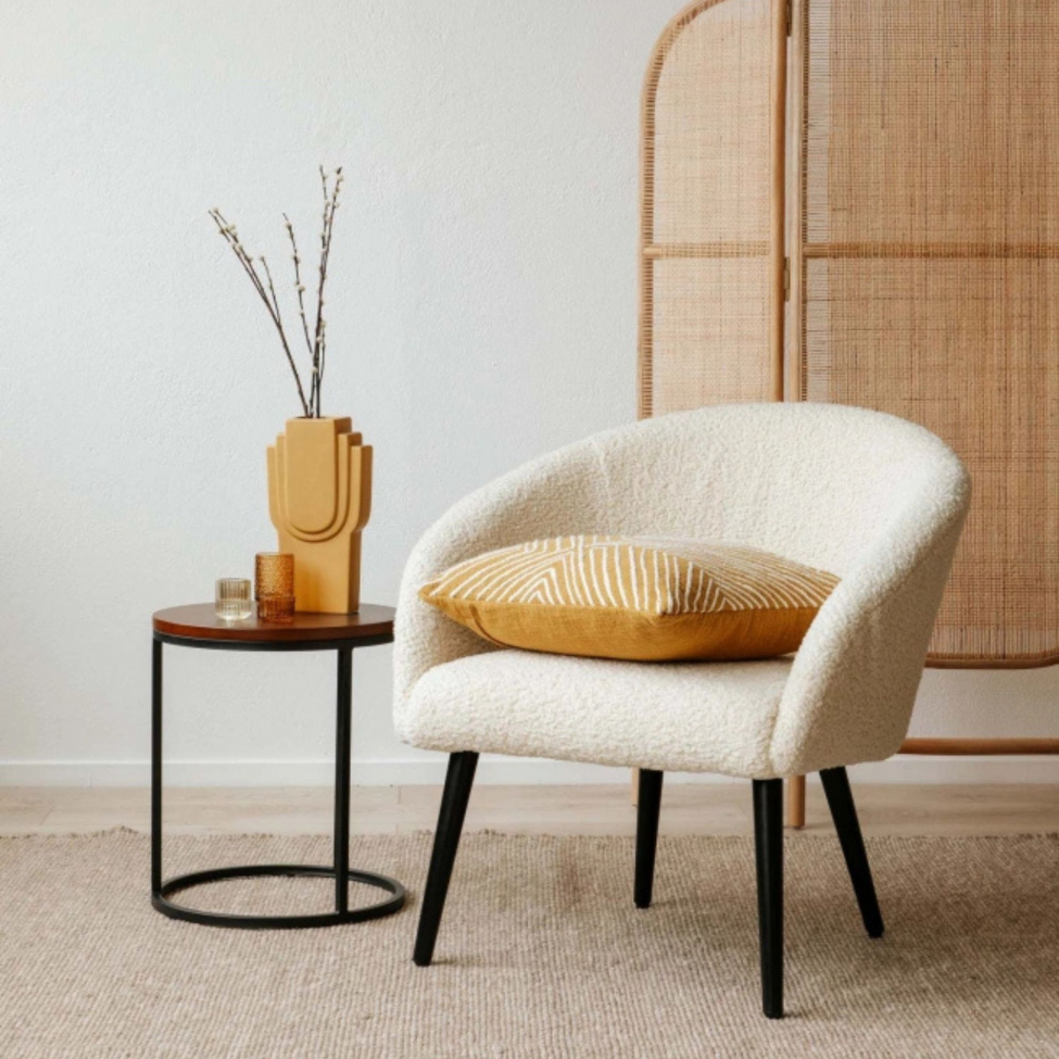 Fauteuil 'Puffy' - Wit/Teddy