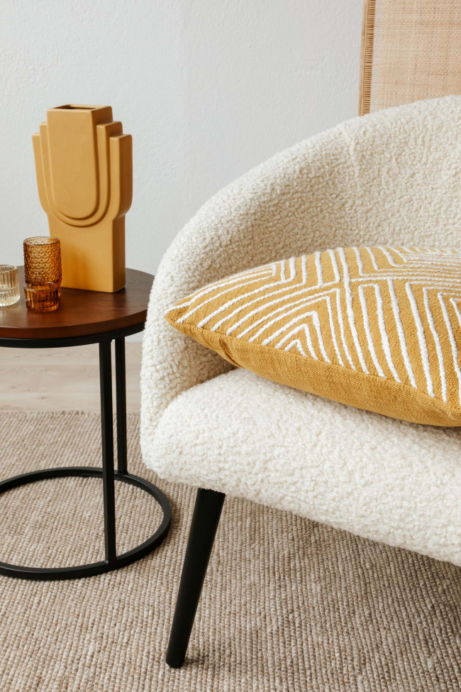 Fauteuil 'Puffy' - Wit/Teddy