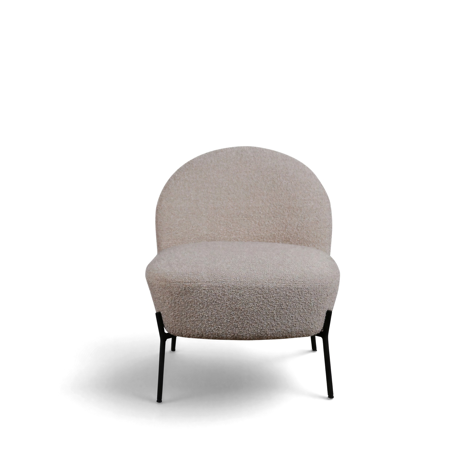Fauteuil 'Gori' - Beige/Bouclé
