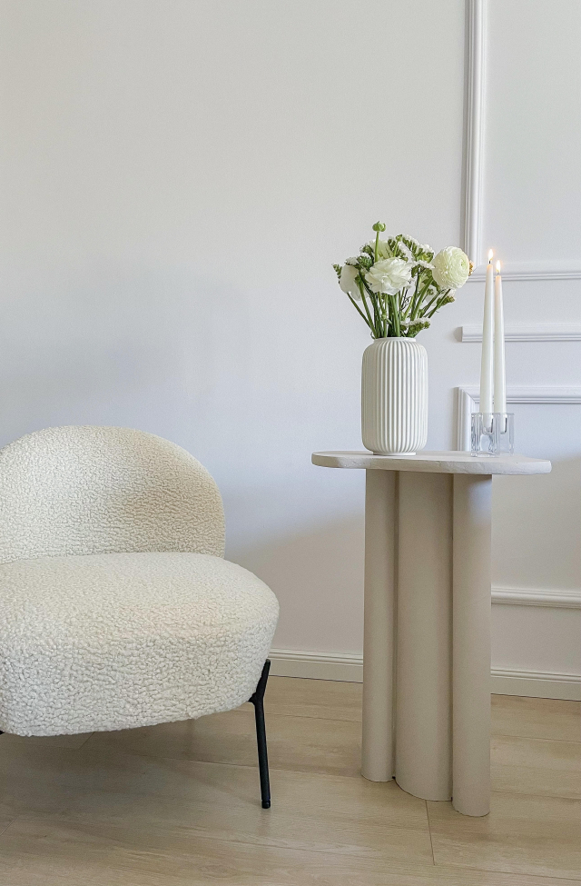 Fauteuil 'Gori' - Wit/Teddy