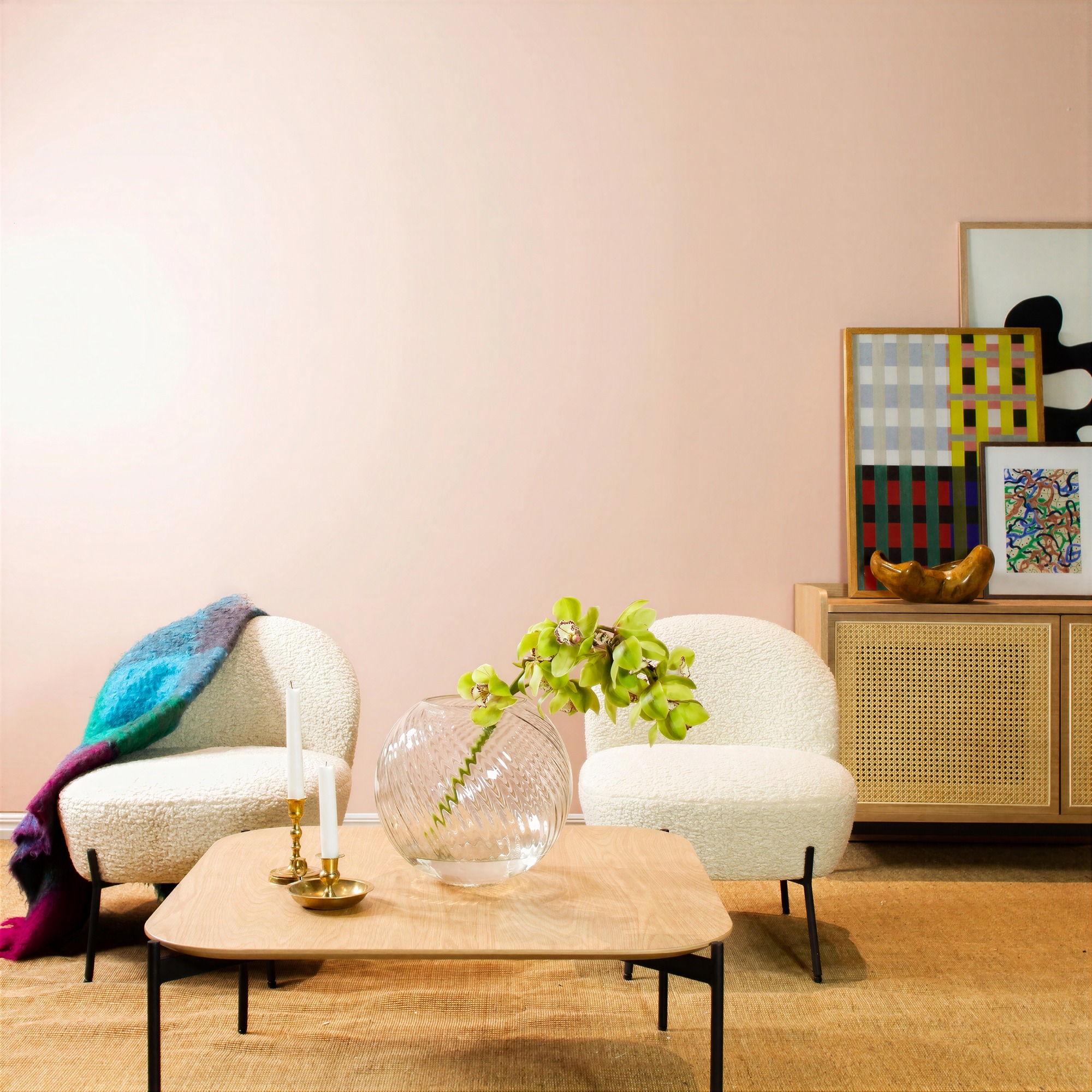 Fauteuil 'Gori' - Wit/Teddy