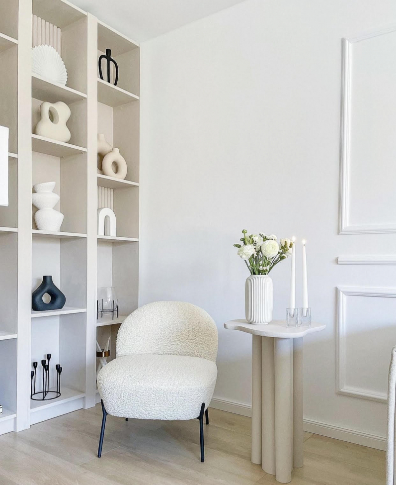 Fauteuil 'Gori' - Wit/Teddy