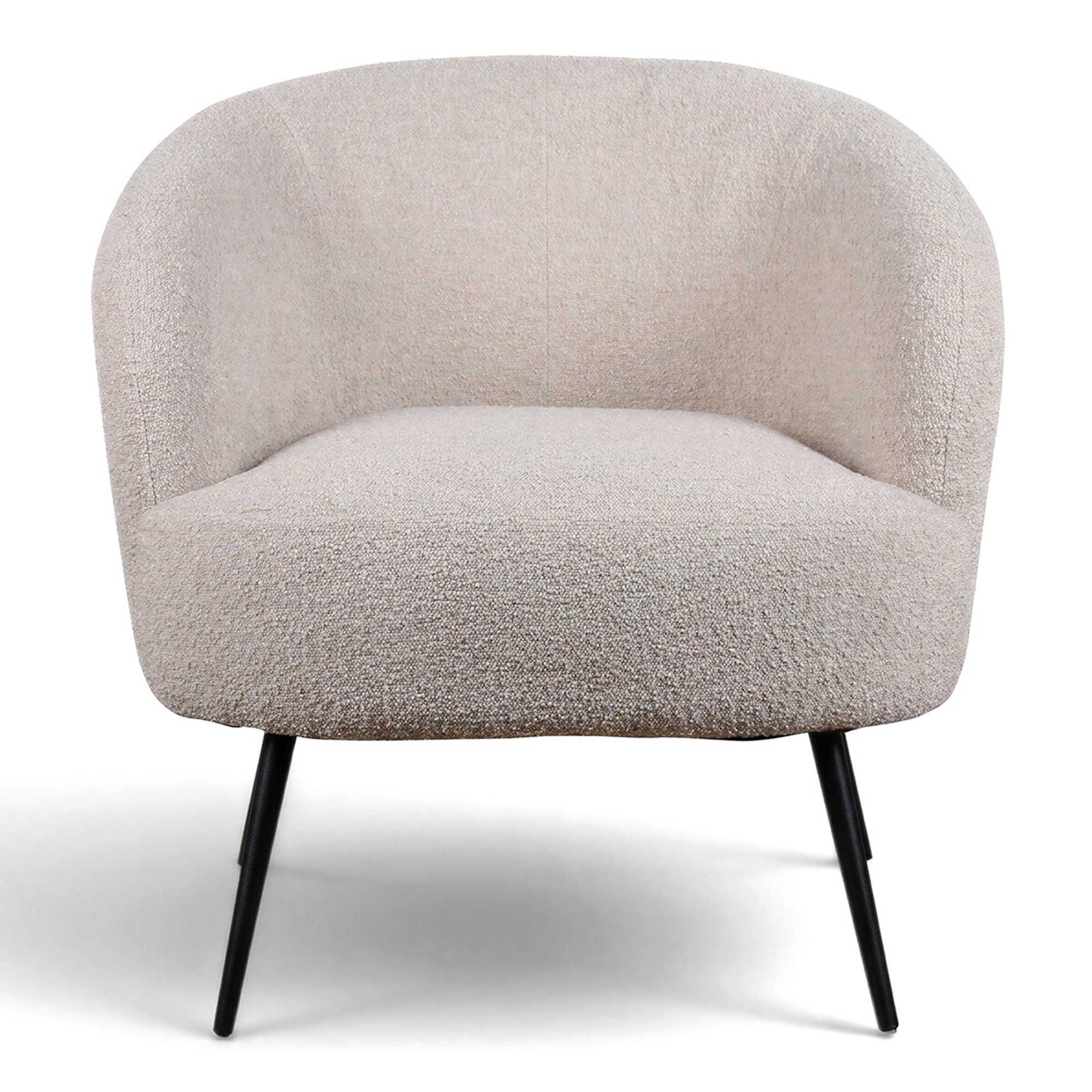 Fauteuil 'Capri' - Beige/Bouclé