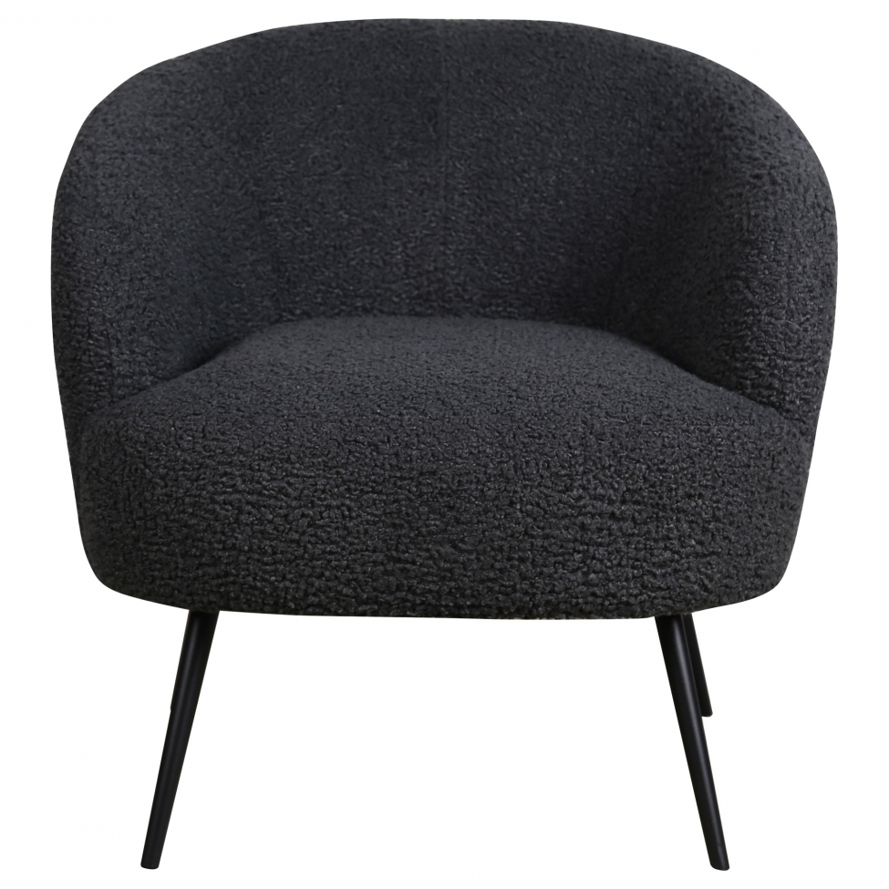 Fauteuil 'Capri' - Grijs/Bouclé
