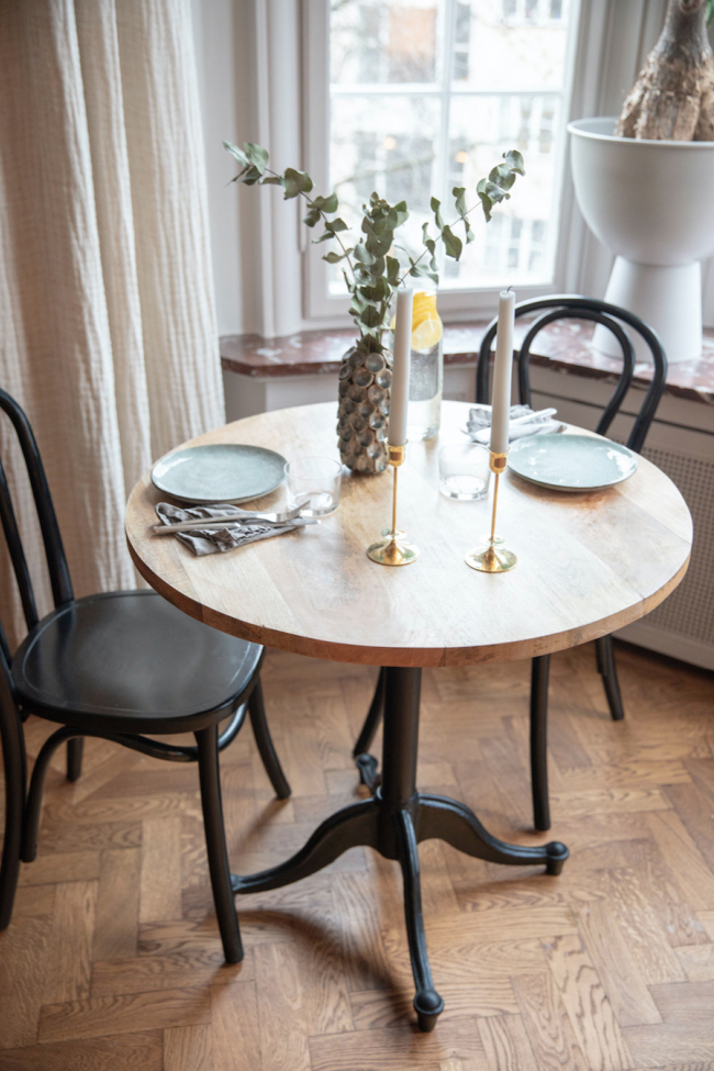 Eettafel 'Långholmen' Rond 80cm - Vintage