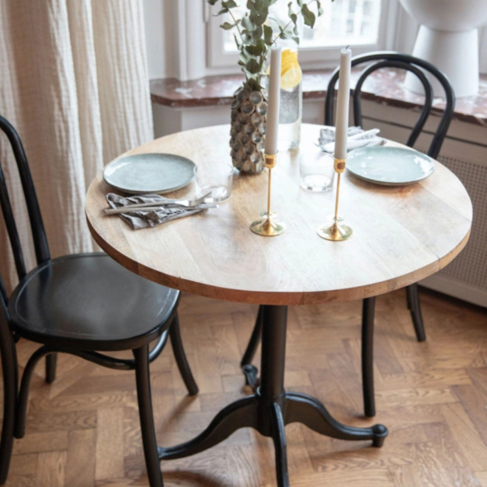 Eettafel 'Långholmen' Rond 80cm - Vintage