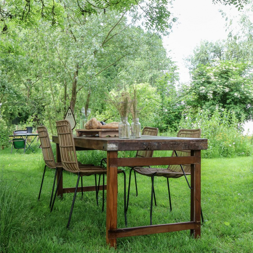 Opvouwbare eettafel Vintage 165x75cm - Bruin