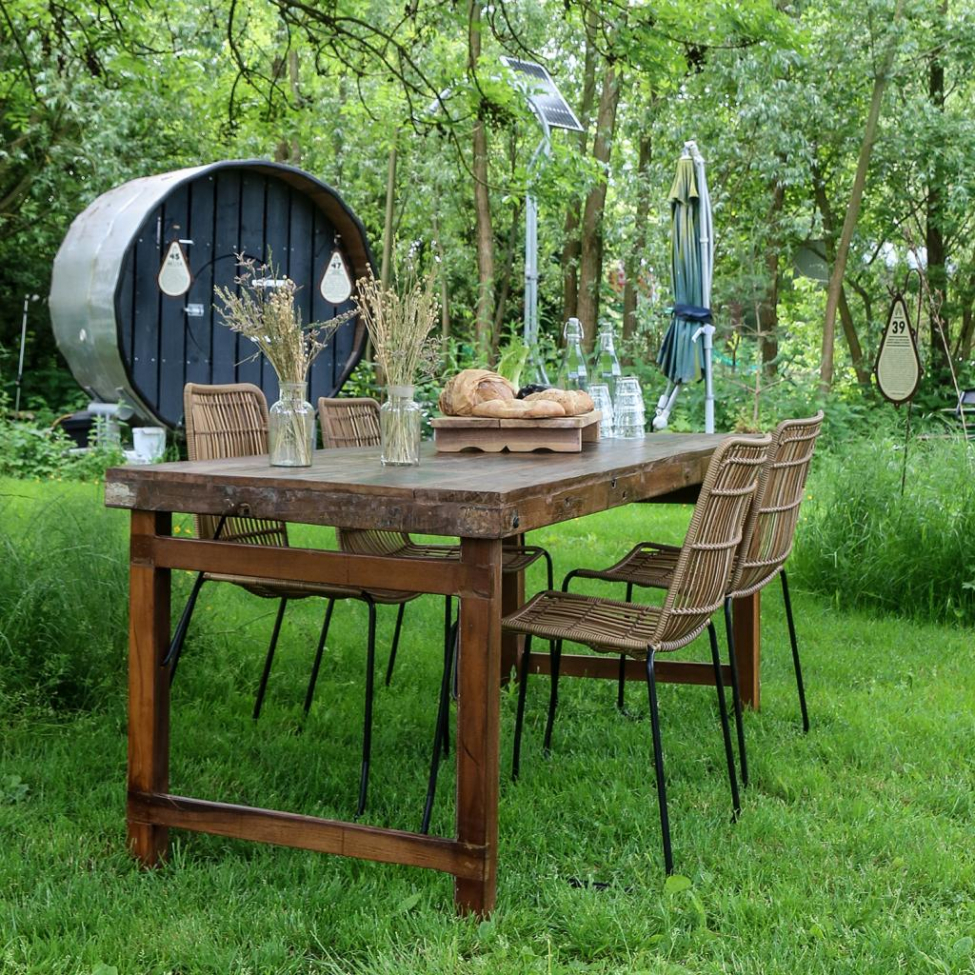 Opvouwbare eettafel Vintage 165x75cm - Bruin