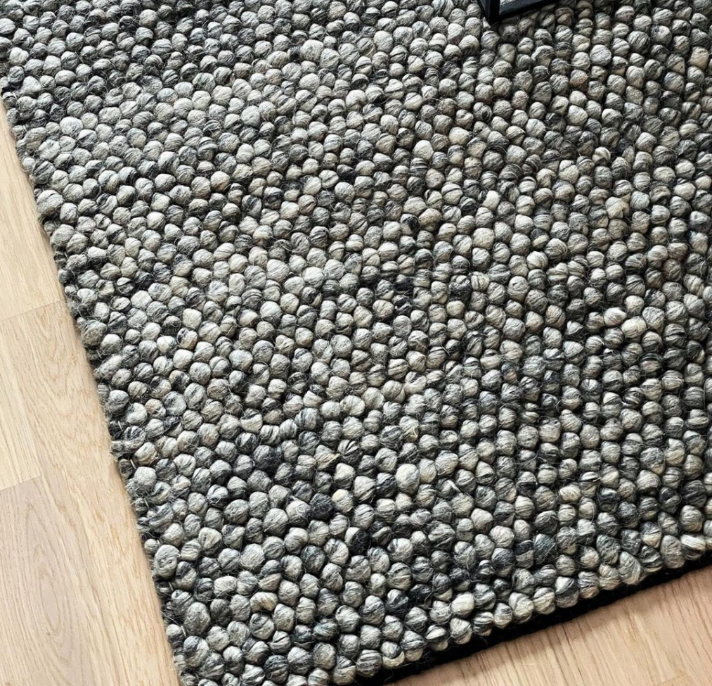 Ullmatta 'Avafors Wool Bubble' 160x230cm - Grijs