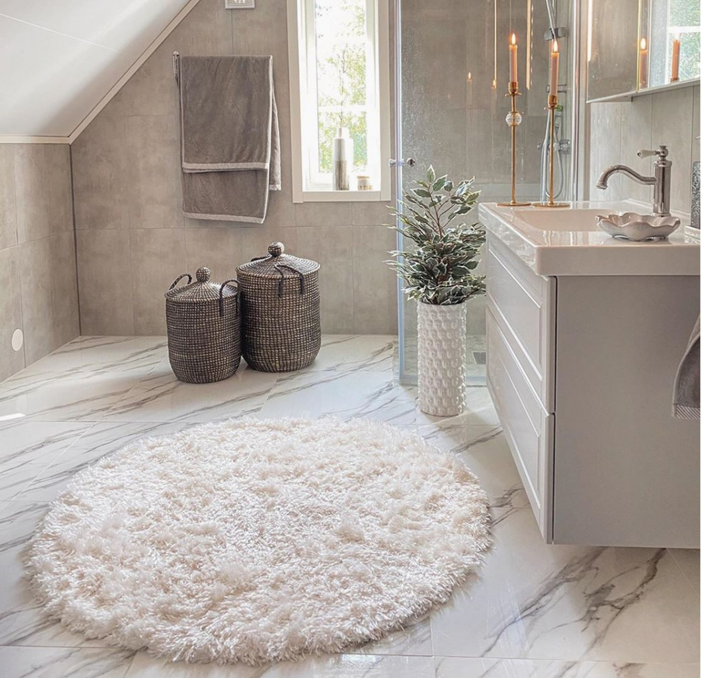 Rond kleed 'Janjira' 240cm - Wit