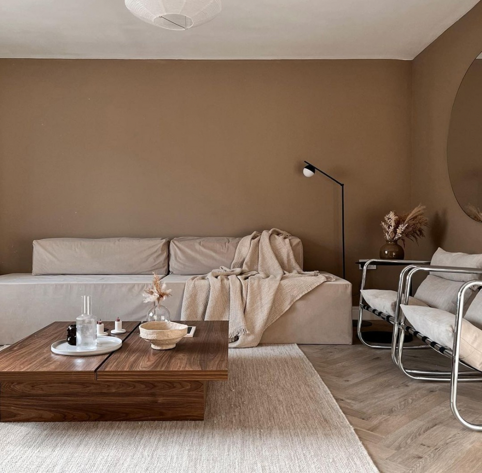 Wollen kleed 'Dhurry' 70x300cm - Natuurlijk