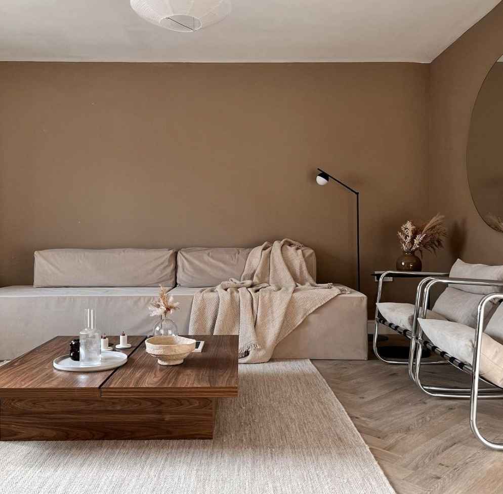 Wollen kleed 'Dhurry' 70x200cm - Natuurlijk