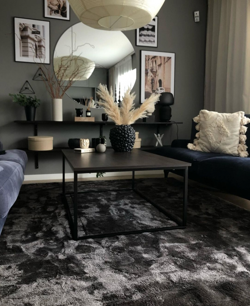 Vloerkleed 'Aranga Super Soft' 60x120cm - Antraciet