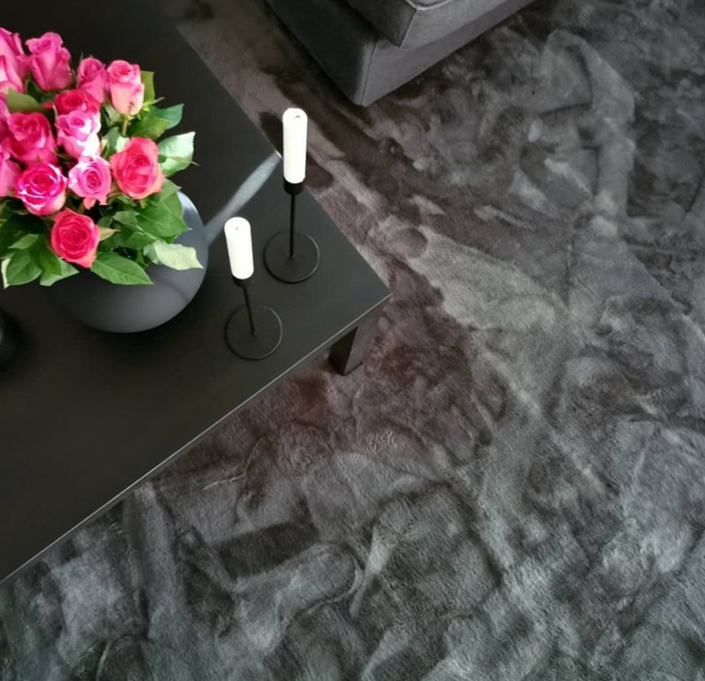 Rond tapijt 'Aranga Super Soft' 120cm - Antraciet