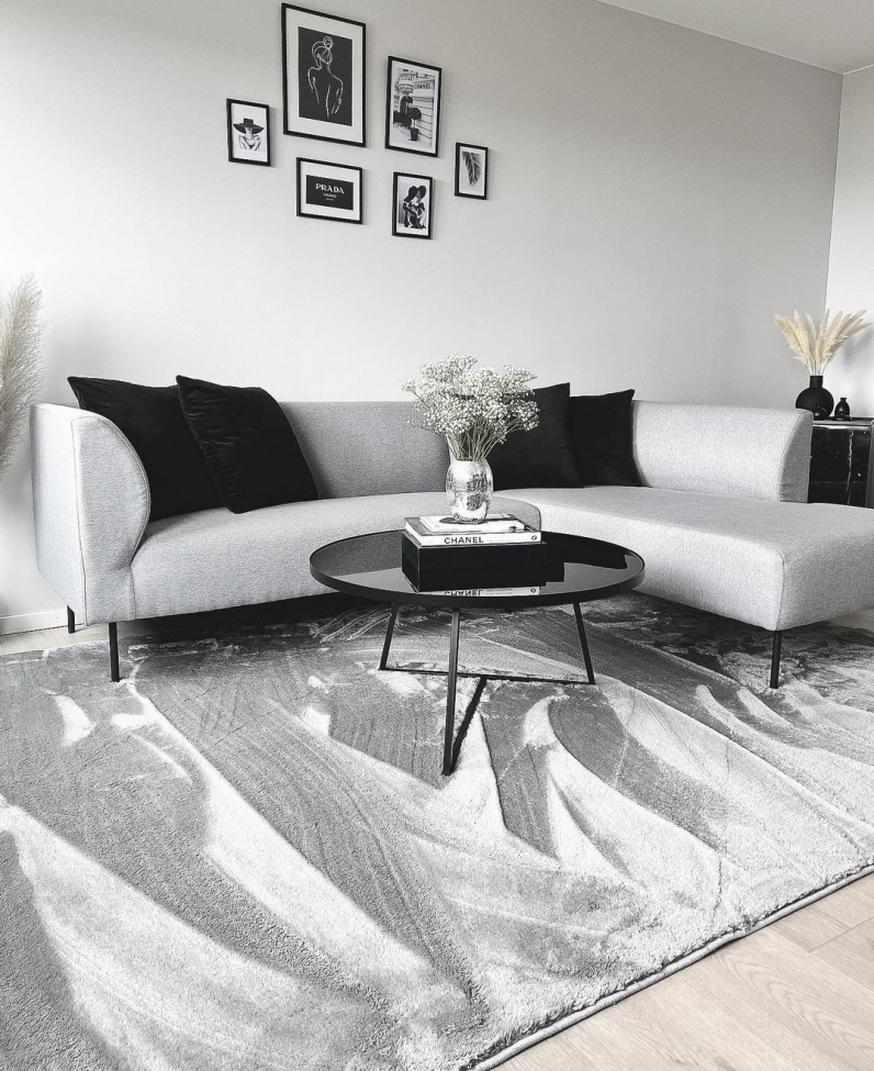 Vloerkleed 'Aranga Super Soft' 240x340cm - Grijs