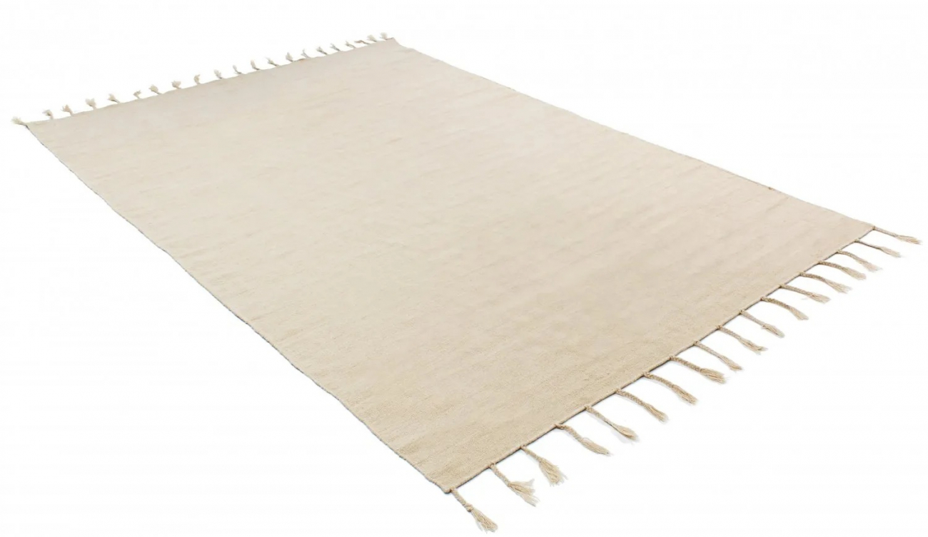 Wollen kleed 'Malana' 133x190cm - Beige