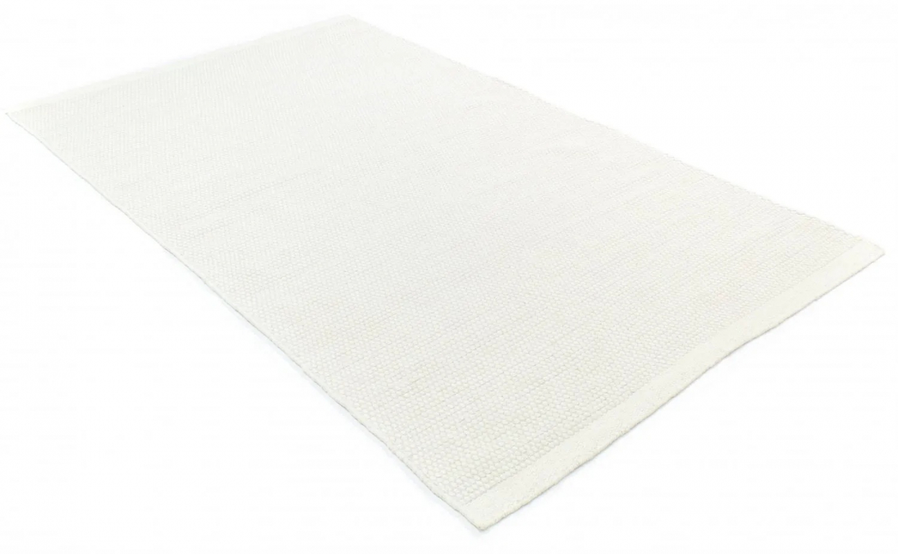 Wollen mat 'Coastal' 133x190cm - Wit