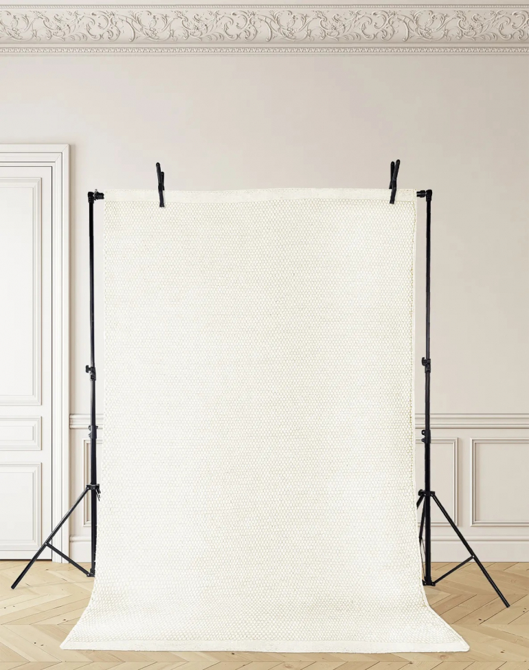 Wollen mat 'Coastal' 160x230cm - Wit