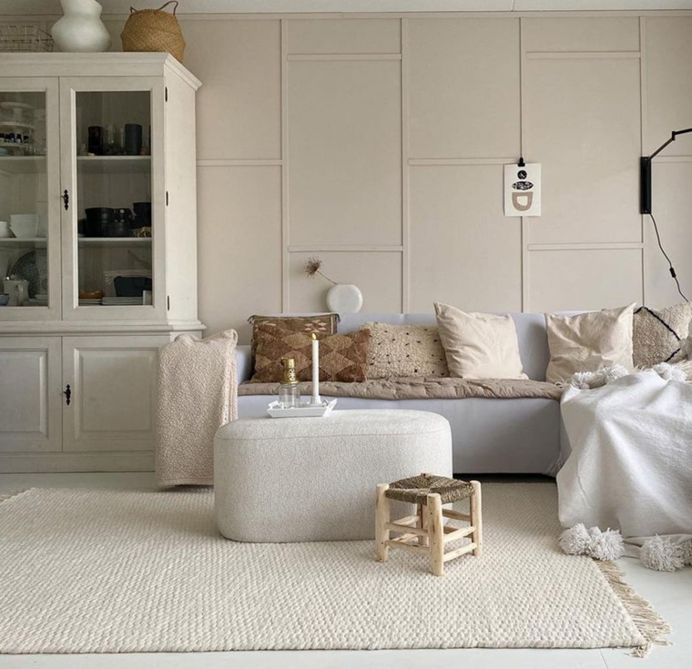 Wollen mat 'Cartmel' 80x150cm - Offwhite