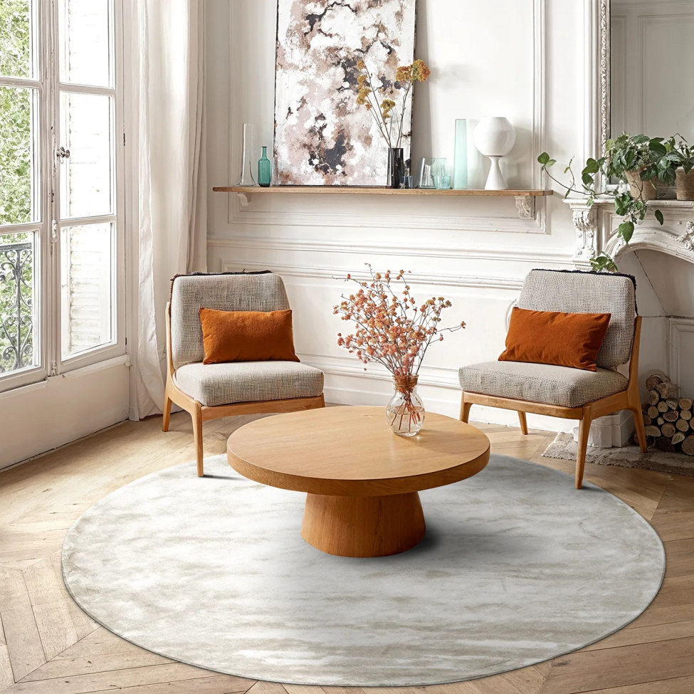 Rond tapijt 'Jodhpur' 300cm - Offwhite