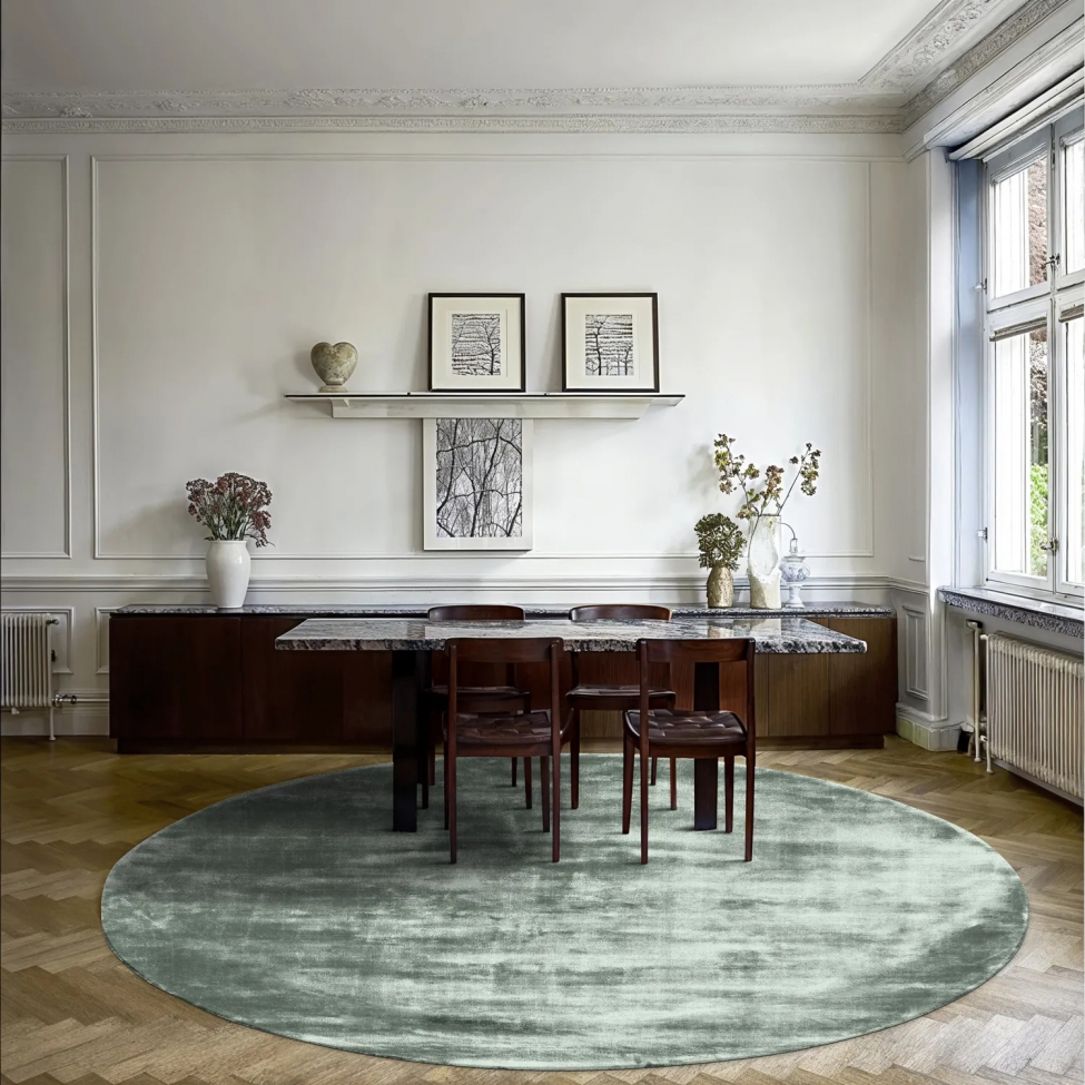 Rond tapijt 'Jodhpur' 240cm - Groen