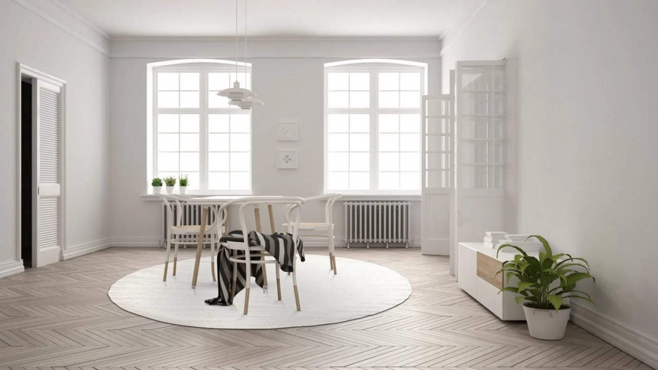 Rond tapijt 'Hamilton' 160cm - Wit