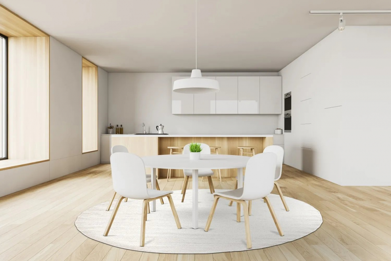 Rond tapijt 'Hamilton' 200cm - Wit