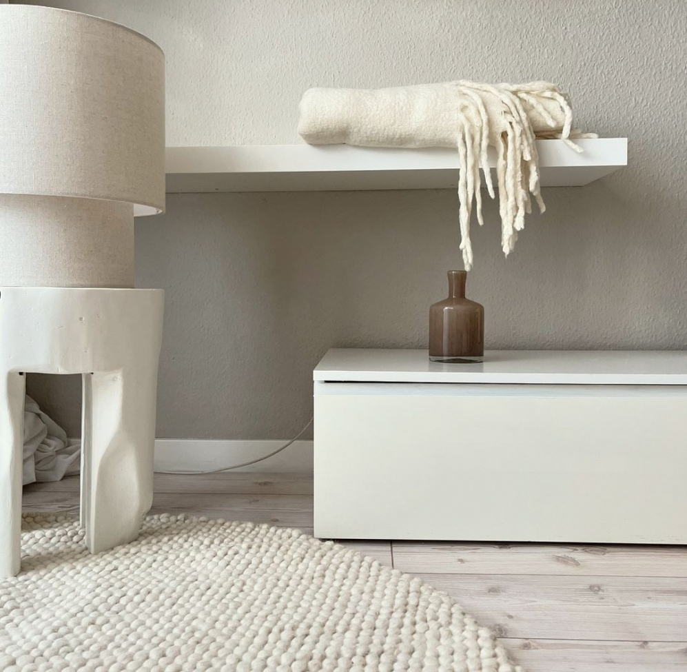 Rond tapijt 'Avafors' 200cm - Beige