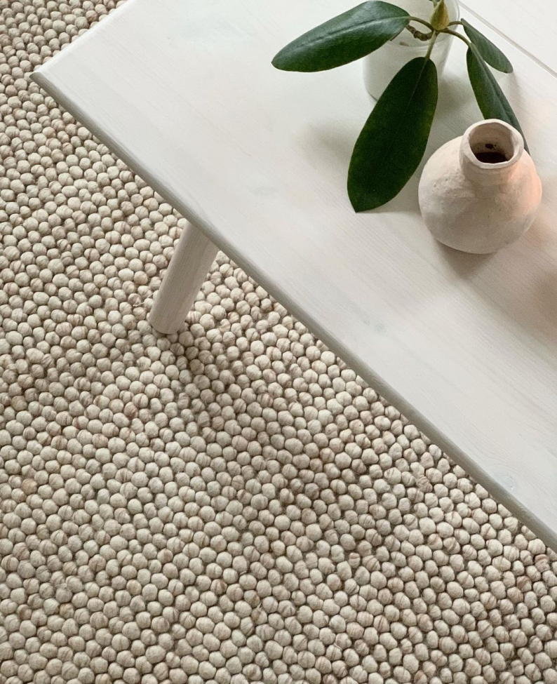 Rond tapijt 'Avafors' 200cm - Beige