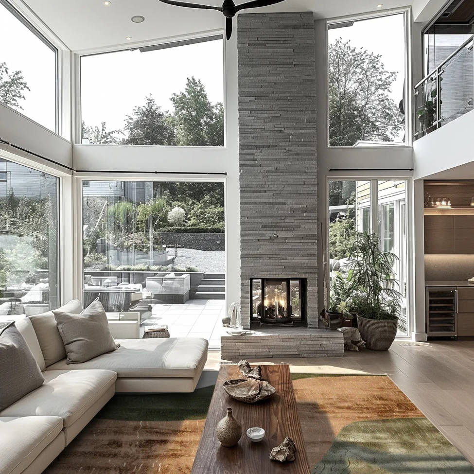 Wilton tapijt 'Barcelona' 200x280cm - Bruin/Lichtgroen