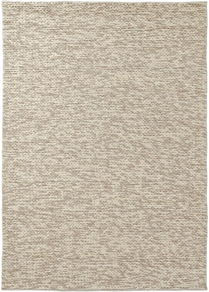 Wollen vloerkleed 'Talvia Braided Wool' - Natuurlijk