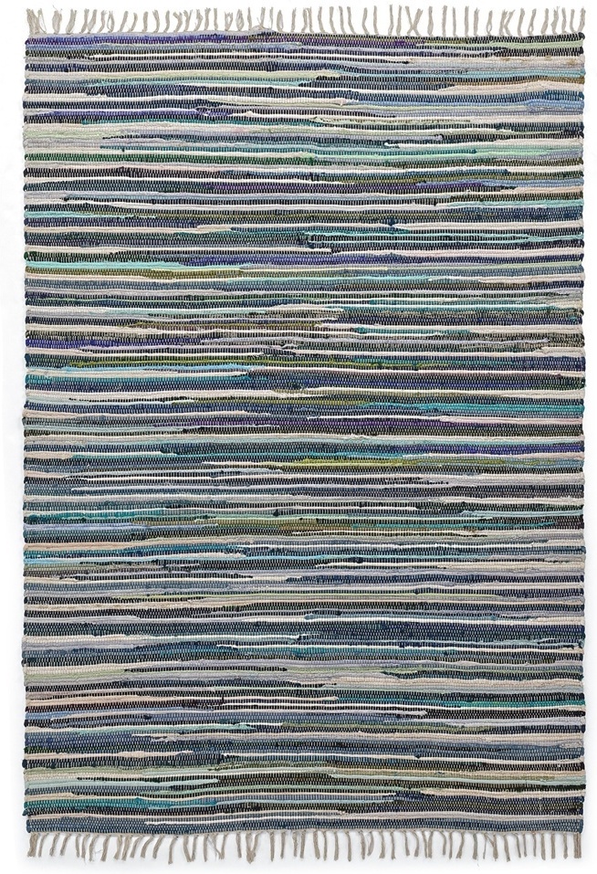 Lappenkleed 'Home' - Meerkleurig/blauw