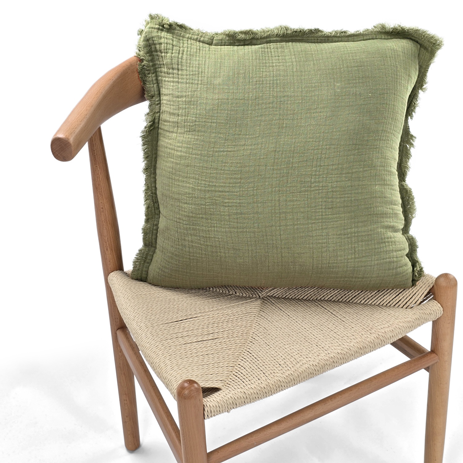 Kussenhoes 'Dorena' 45x45cm - Groen