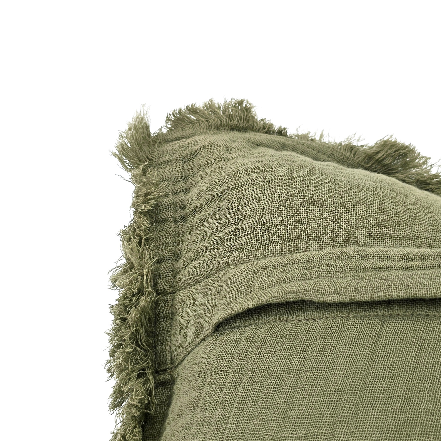 Kussenhoes 'Dorena' 45x45cm - Groen