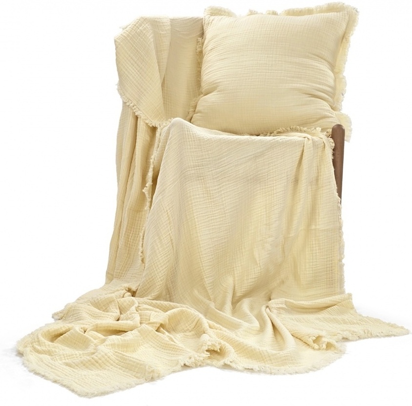 Kussenhoes 'Dorena' 45x45cm - Wit