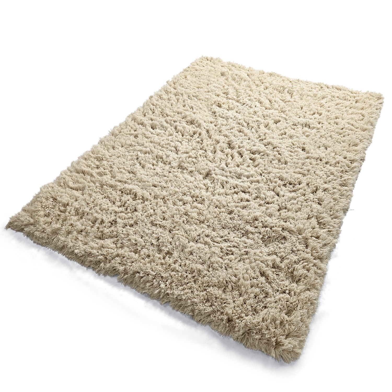 Hoogpolig Vloerkleed 'Fassale Handwoven Wool' - Wit