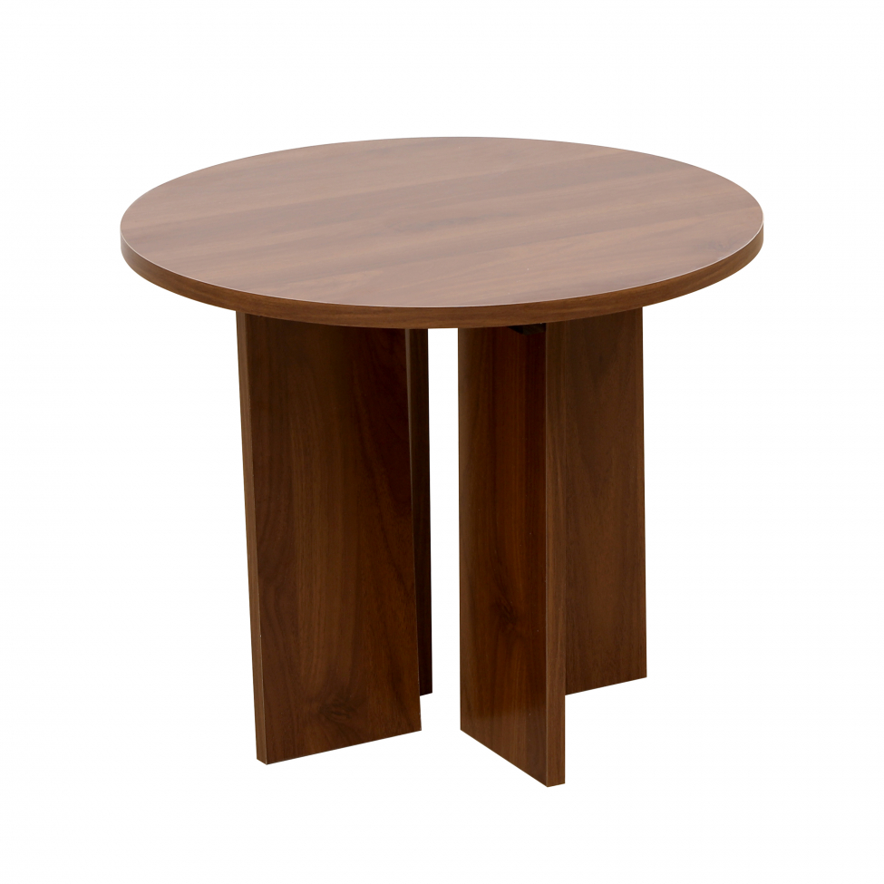 Salontafel 'Créme' Rond 55 cm - Walnoot