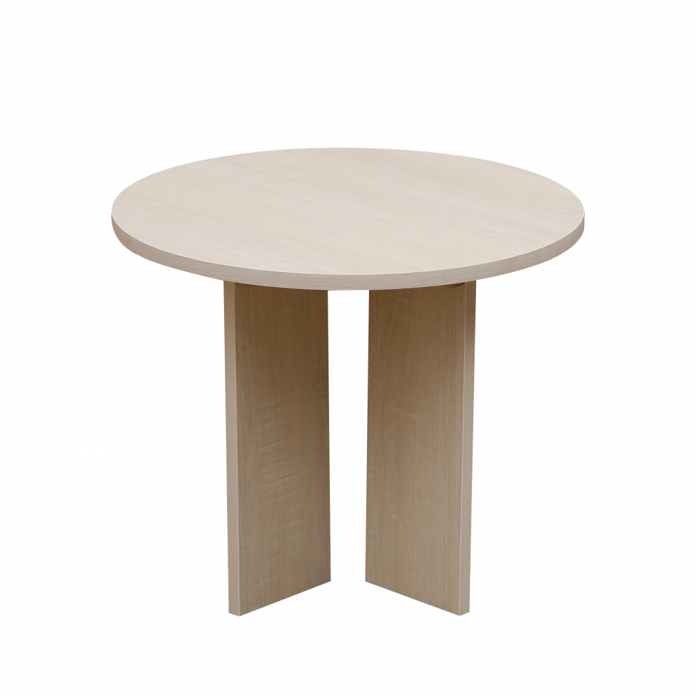 Salontafel 'Créme' Rond 55 cm - Wit gepigmenteerd