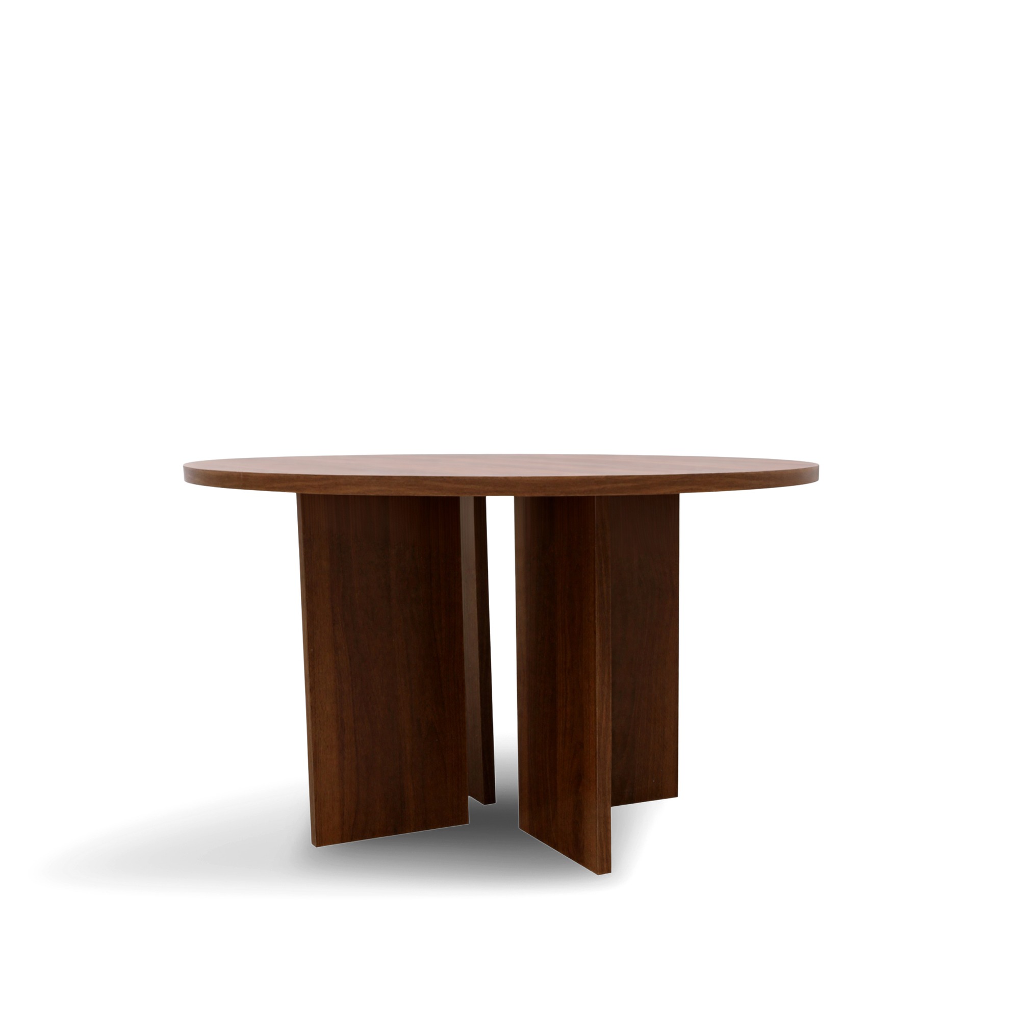 Salontafel 'Créme' Rond 75cm - Walnoot