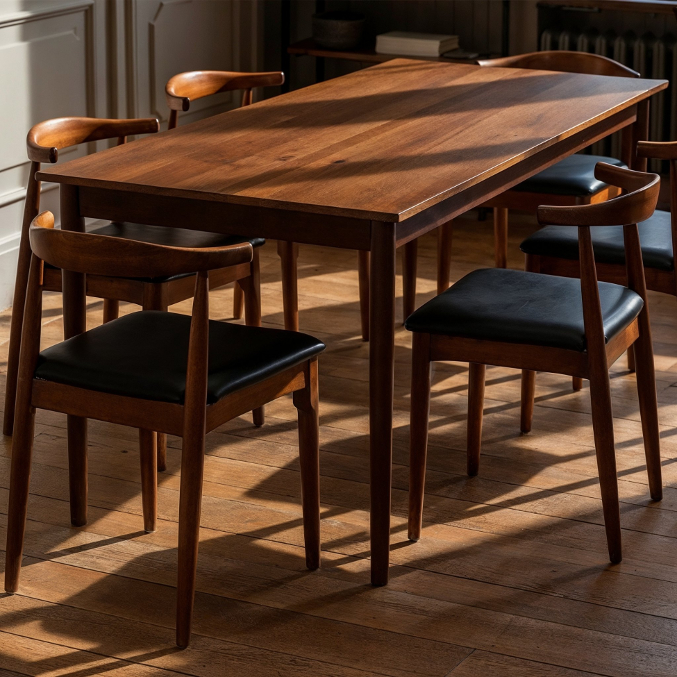 Eettafel 'Fager' 135cm - Walnoot