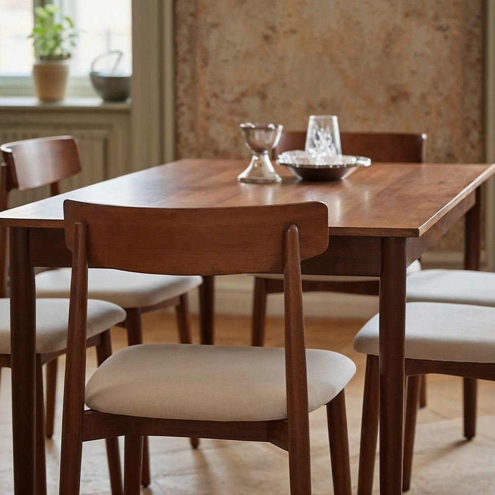 Eettafel 'Fager' 135cm - Walnoot