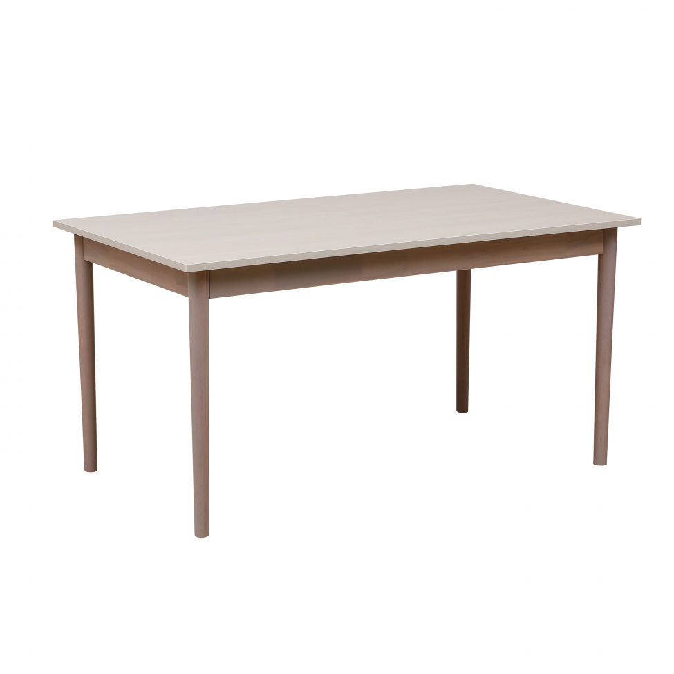 Eettafel 'Fager' 135cm - Wit gepigmenteerd