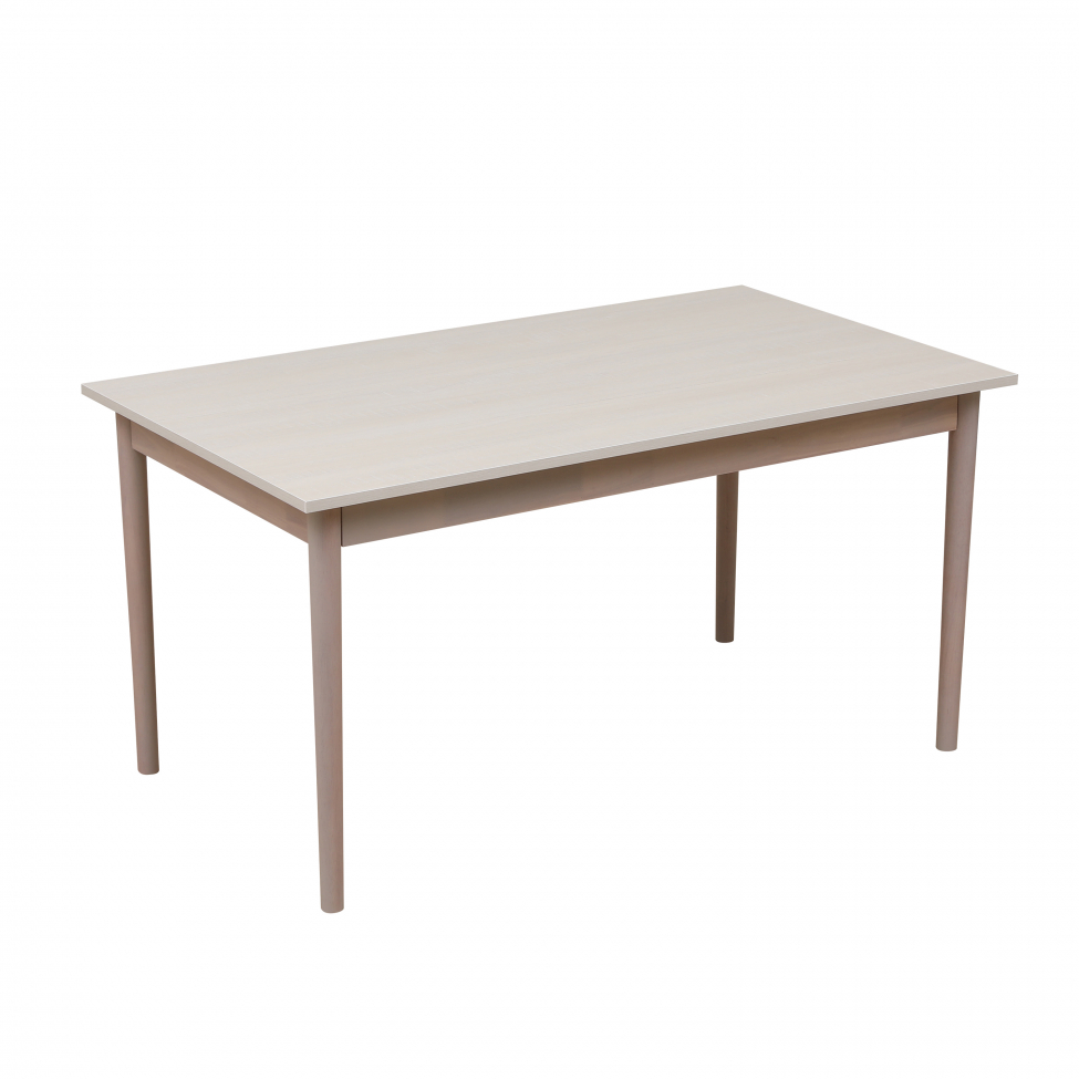 Eettafel 'Fager' 135cm - Wit gepigmenteerd