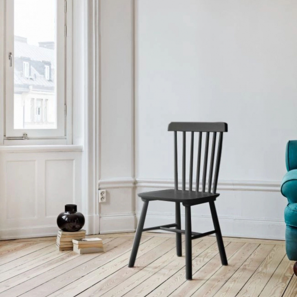 Stapelstoel 'Elsa' - Zwart