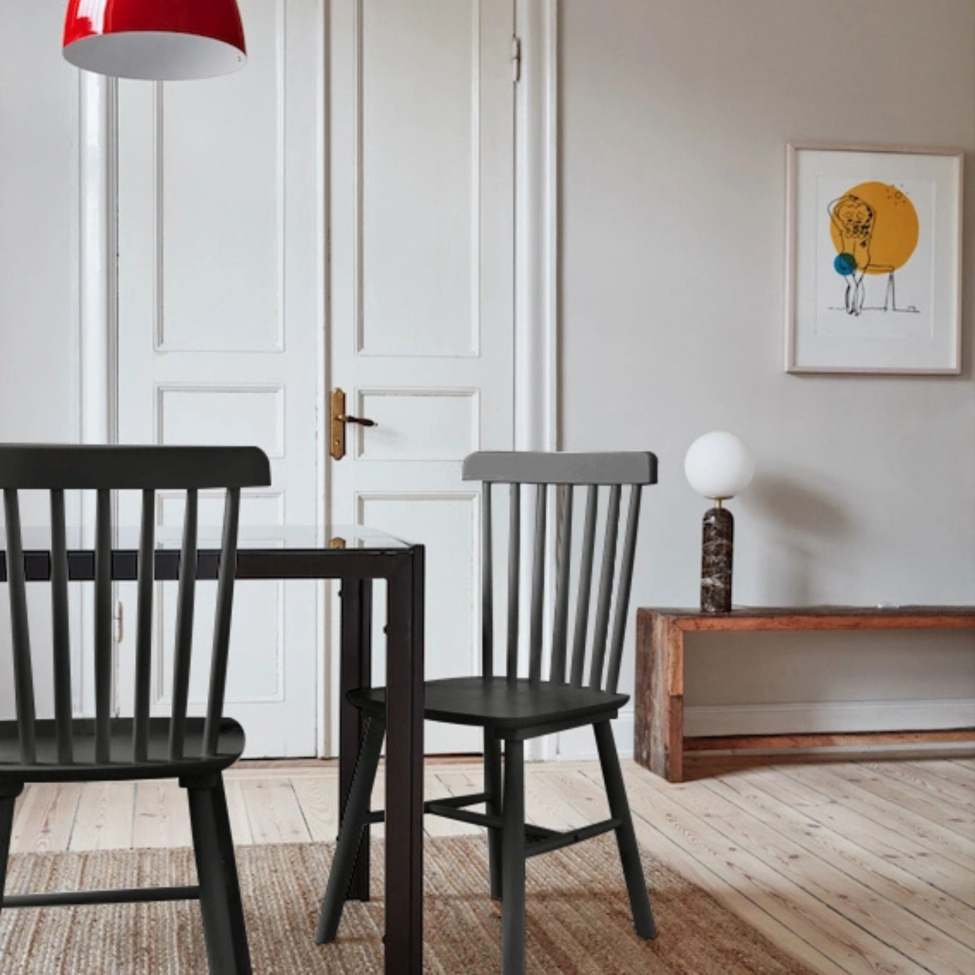 Stapelstoel 'Elsa' - Zwart