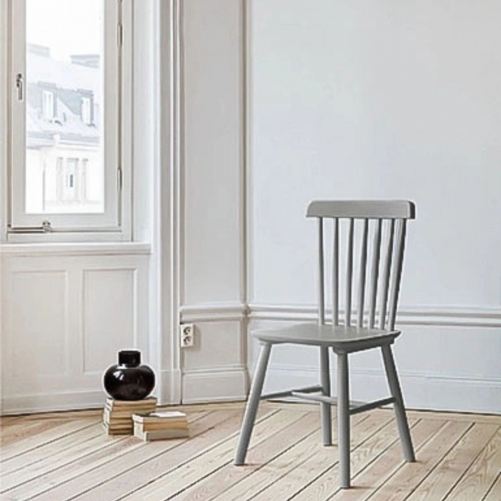 Stapelstoel 'Elsa' - Donkergrijs/Zilvergrijs