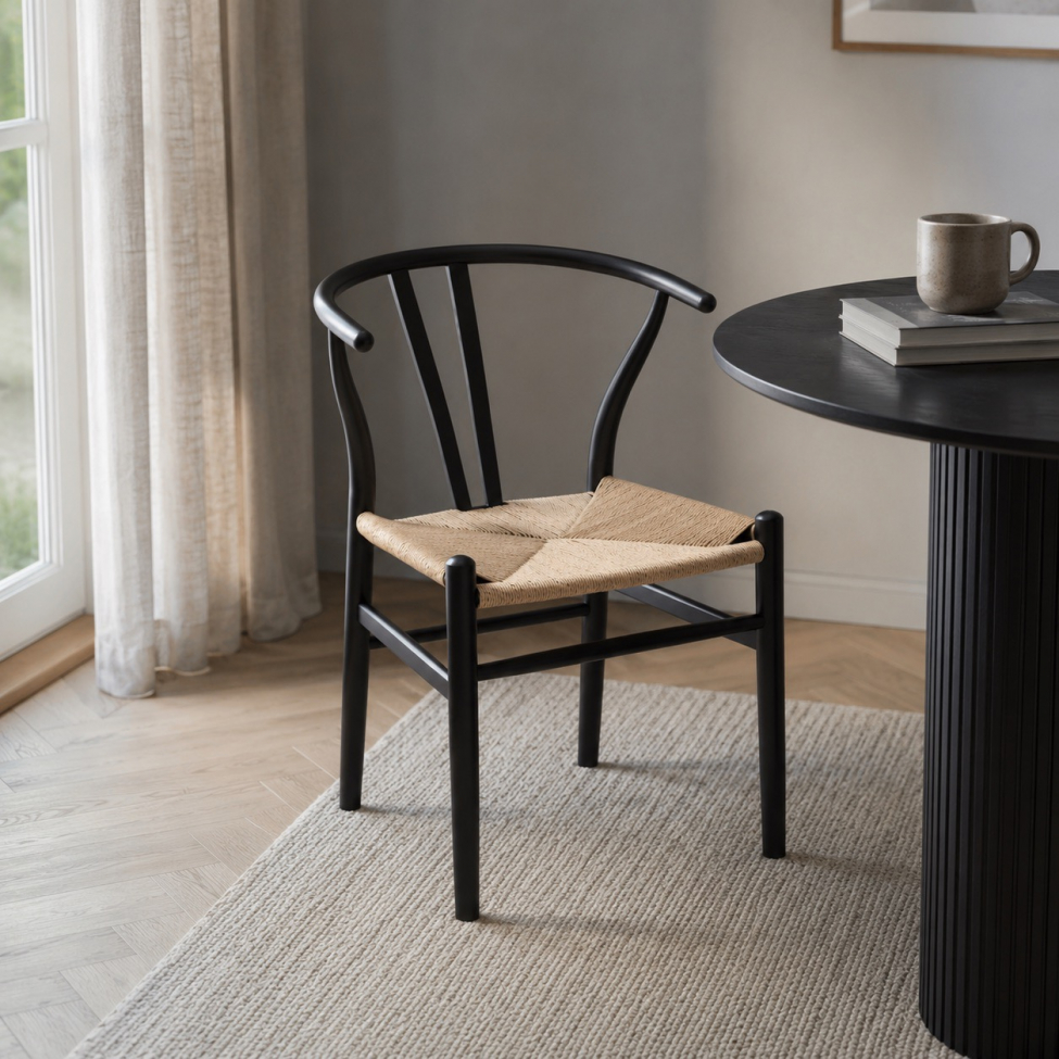 Stoel 'Alta' - Zwart/Beige