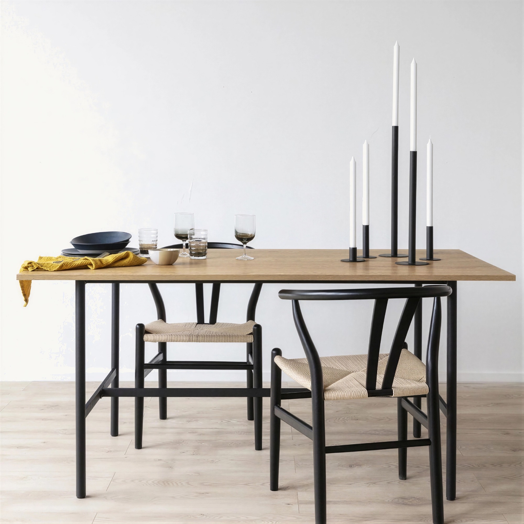 Stoel 'Alta' - Zwart/Beige