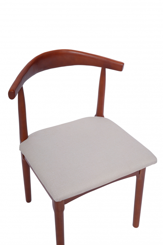 Stoel 'Fager' - Noten/Beige